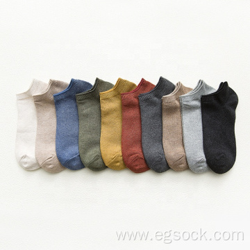 cotton polyester spaned ladies' thin ankle length socks